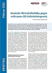 Deutsche Wirtschaftslobby gegen wirksames EU-Lieferkettengesetz