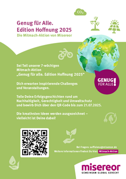 Mitmach-Aktion "Genug für Alle. Edition Hoffnung 2025"