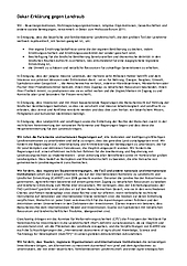 Dakar-Erklärung gegen Landraub