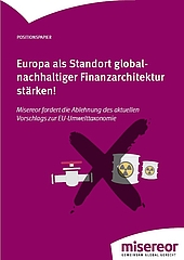 Europa als Standort globalnachhaltiger Finanzarchitektur stärken!