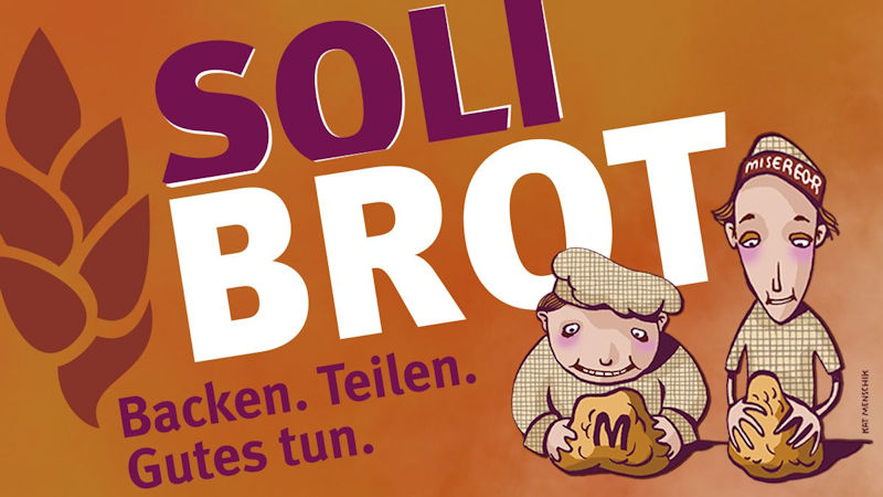 Brot backen und mit einem Spendenanteil wieder verkaufen, das ist die Misereor-Solibrot-Aktion!