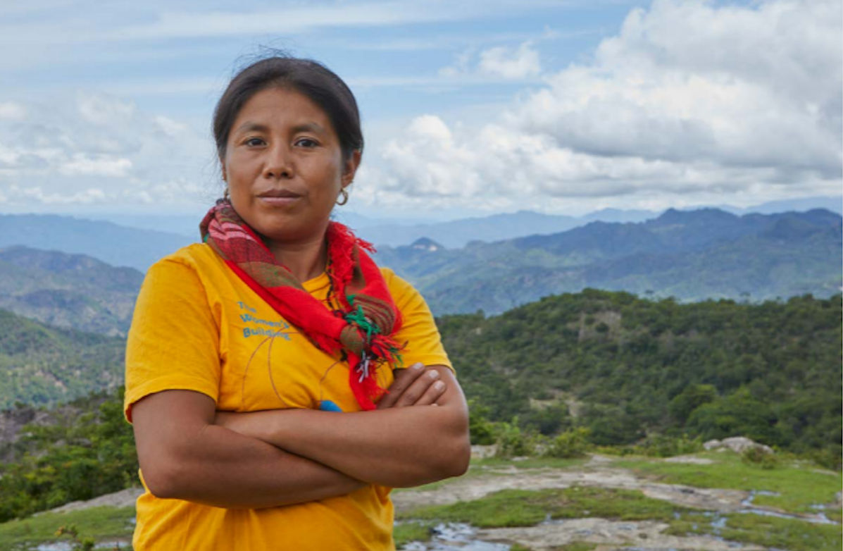 Gemeindeleiterin Maria Felicita Lopez, Mitglied der indigenen Gemeinschaft der Lenca in Honduras.