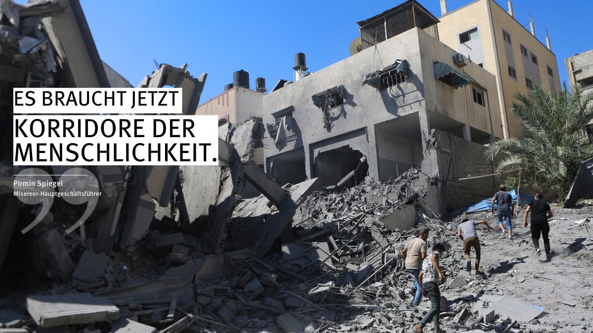 Pressemitteilung| Misereor und medico International: Hilfsorganisationen: Versorgung in Gaza zusammengebrochen / Einhaltung von Völkerrecht gewährleisten